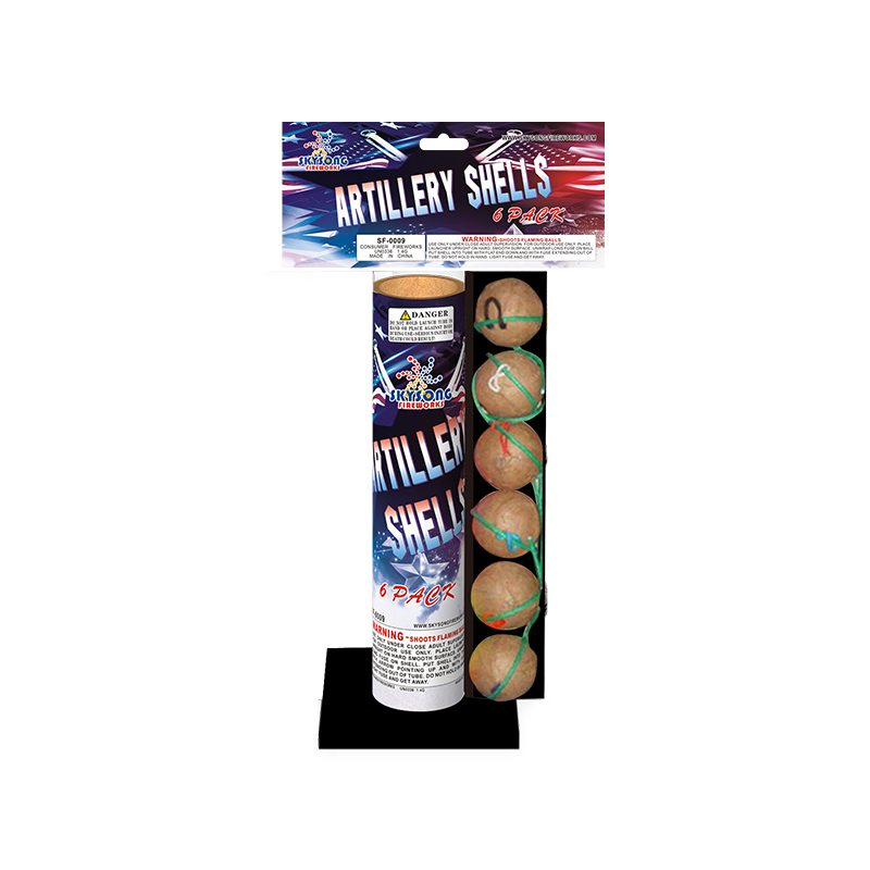 Artillery Shells 6Pcs Pvc Pack 1-3/4"