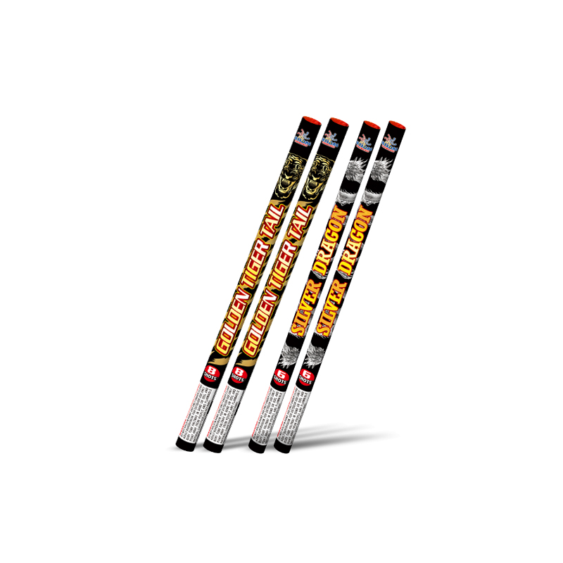 Silver Drago 6Shots/Golden Tiger Tail 8Shots Assorted Silver Drago 6Shots/Golden Tiger Tail 8Shots Assorted