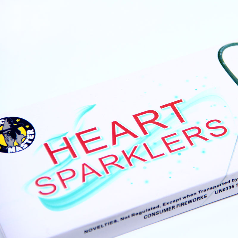 Heart Sparklers 10" Heart Sparklers 10"