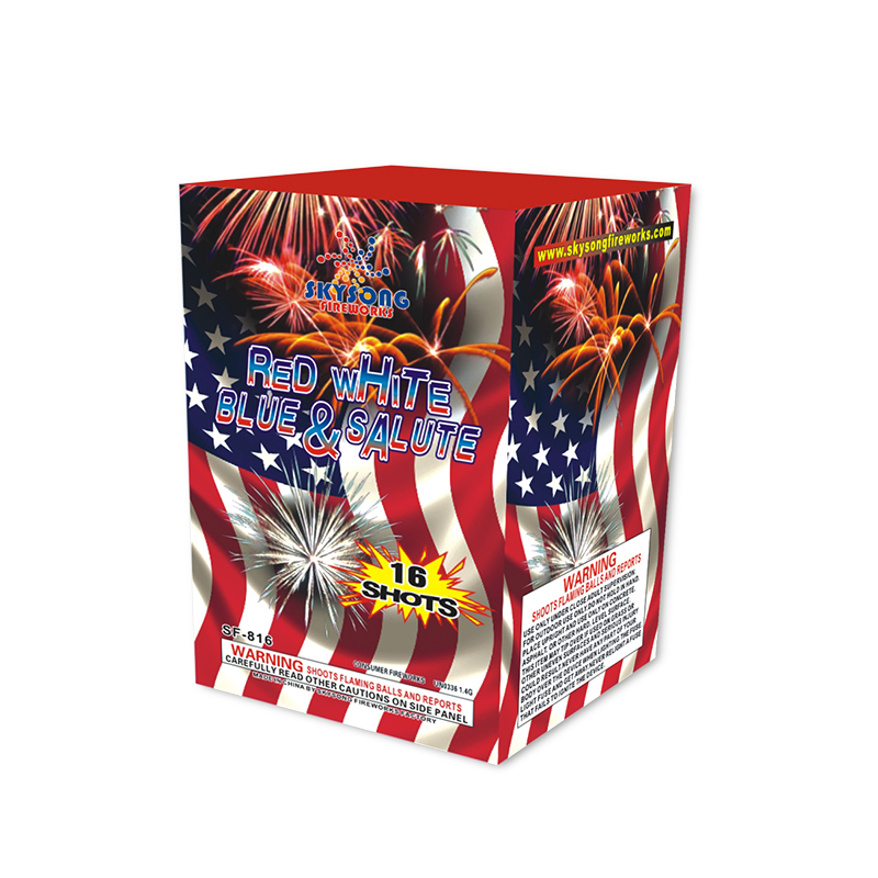Red White Blue & Salute 16Shots Red White Blue & Salute 16Shots