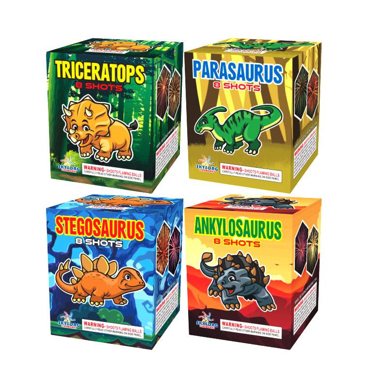 Triceratops/Parasaurus/Stegosaurus/Ankylosaurus 8Shots Assorted Triceratops/Parasaurus/Stegosaurus/Ankylosaurus 8Shots Assorted