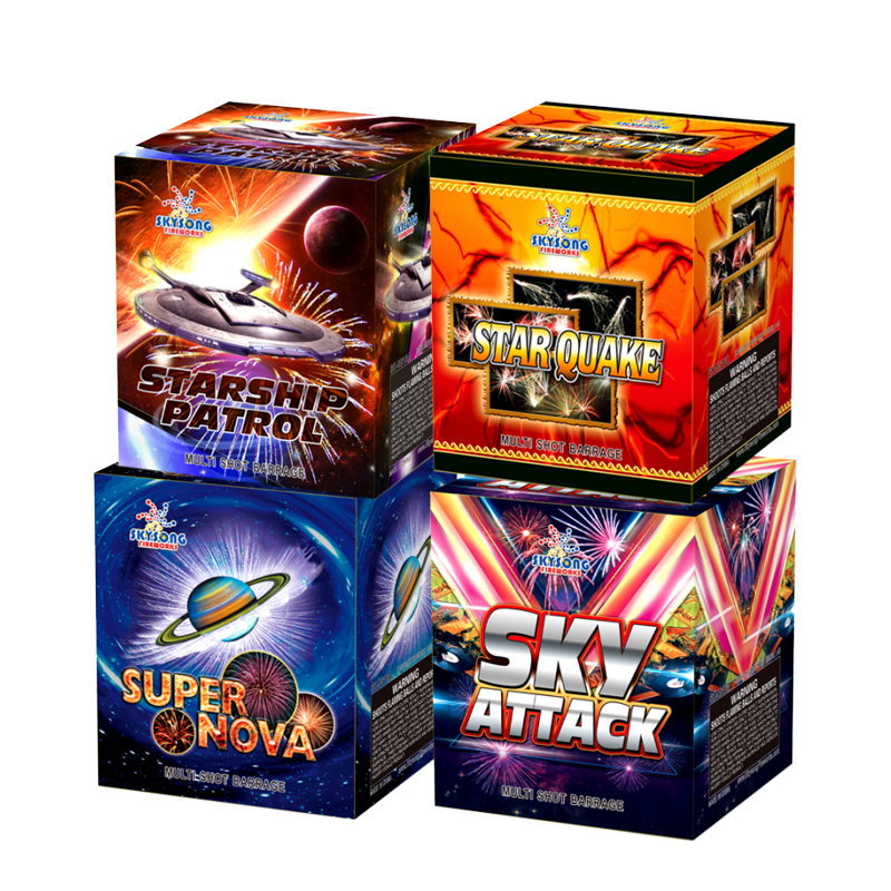Starship Patrol/Super Nova/ Star Quake/ Fire Storm16Shots Assorted