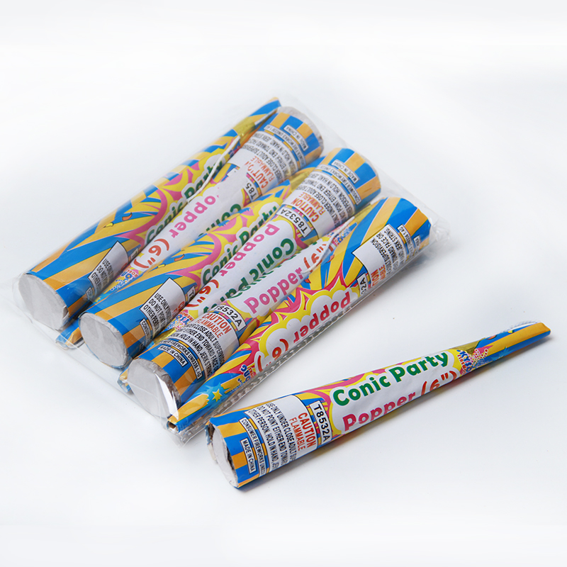Conic Party Popper (6") Conic Party Popper (6")
