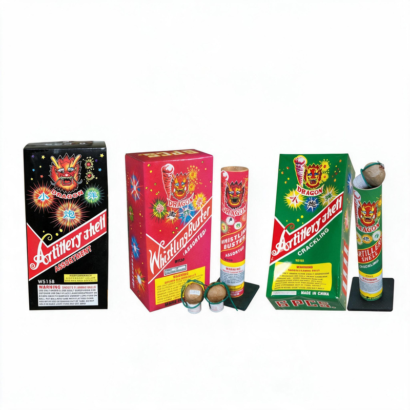 Assortment/Crackling/Whistling Artillery Shells 1-3/4" Assortment/Crackling/Whistling Artillery Shells 1-3/4"