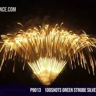 100Shots Green strobe Silver falling willow