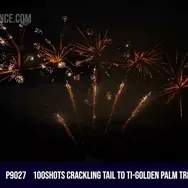 100Shots Crackling Tail to Ti-Golden Palm Tree With Crackling