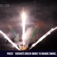 100Shots Green Smoke to Orange Smoke, Silver Tiger Tail