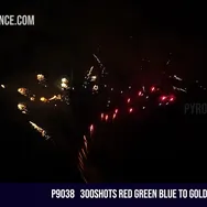 300Shots Red Green Blue to Golden Spinning