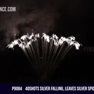 40Shots Silver falling, leaves Silver spider, Green strobe