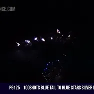 100Shots Fan Cake Blue stars silver fish /16Seconds