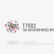Tri-rotating Wheel With Whistle