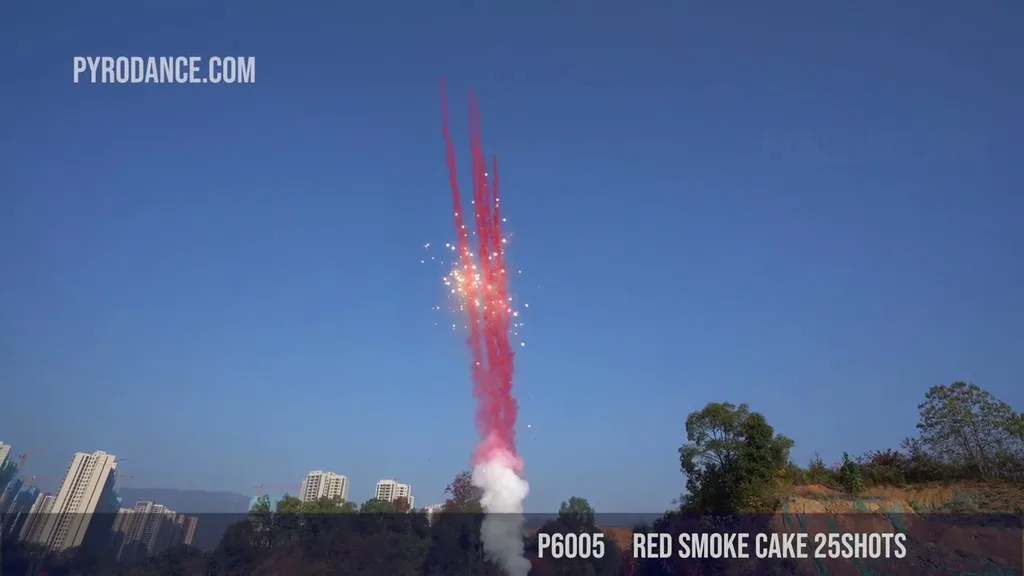 Red Smoke Cake 25Shots