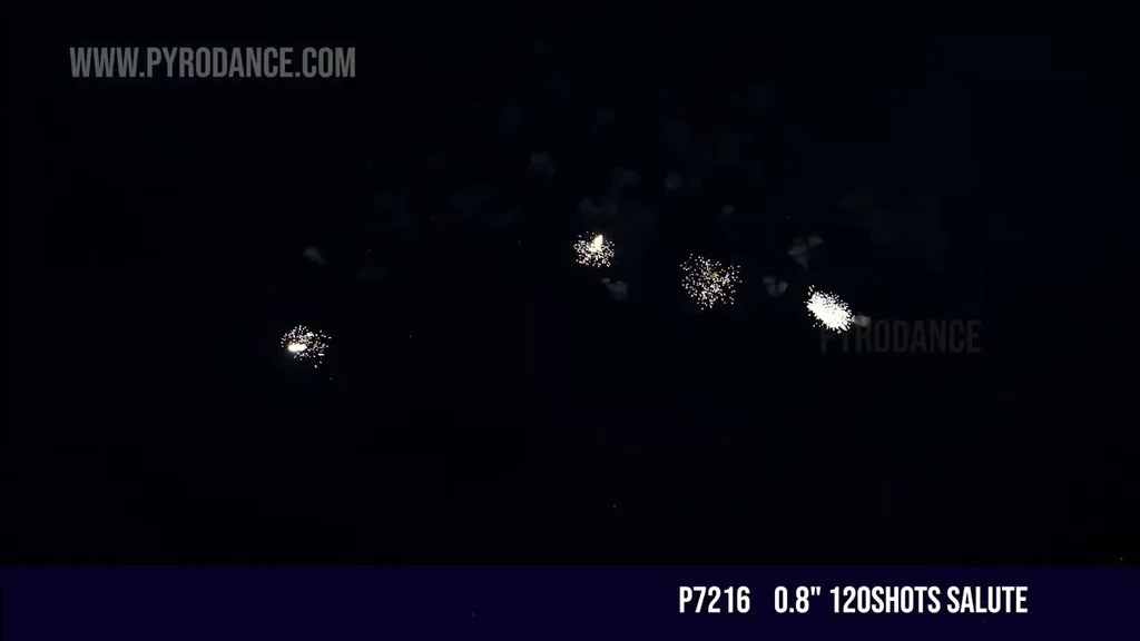 0.8" 120Shots Salute — Aerial Cake