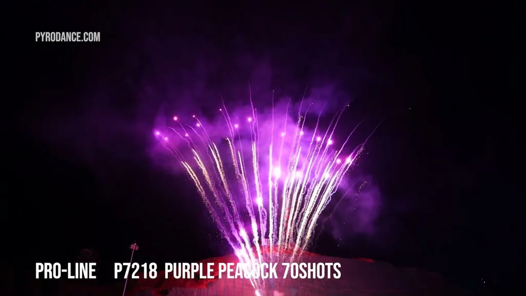 Purple Peacock 70Shots — Aerial Cake