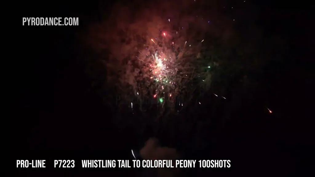 Whistling Tail to Colorful Peony 100Shots — Aerial Cake
