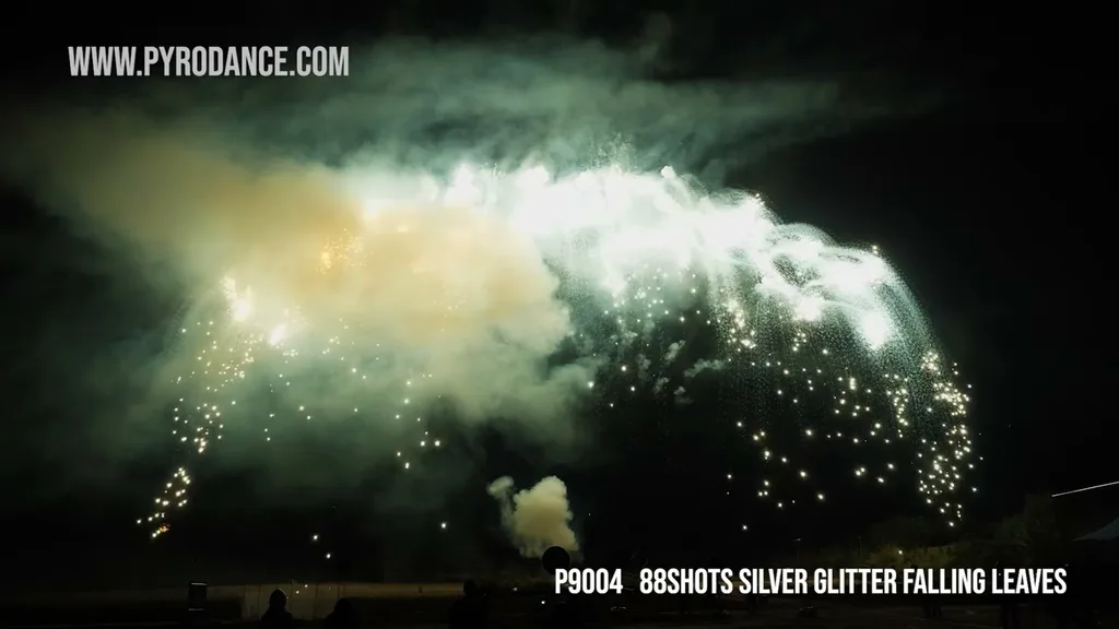 88Shots Silver Glitter Falling Leaves