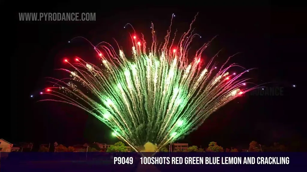 100Shots Red Green Blue Lemon And Crackling — Professional Cake