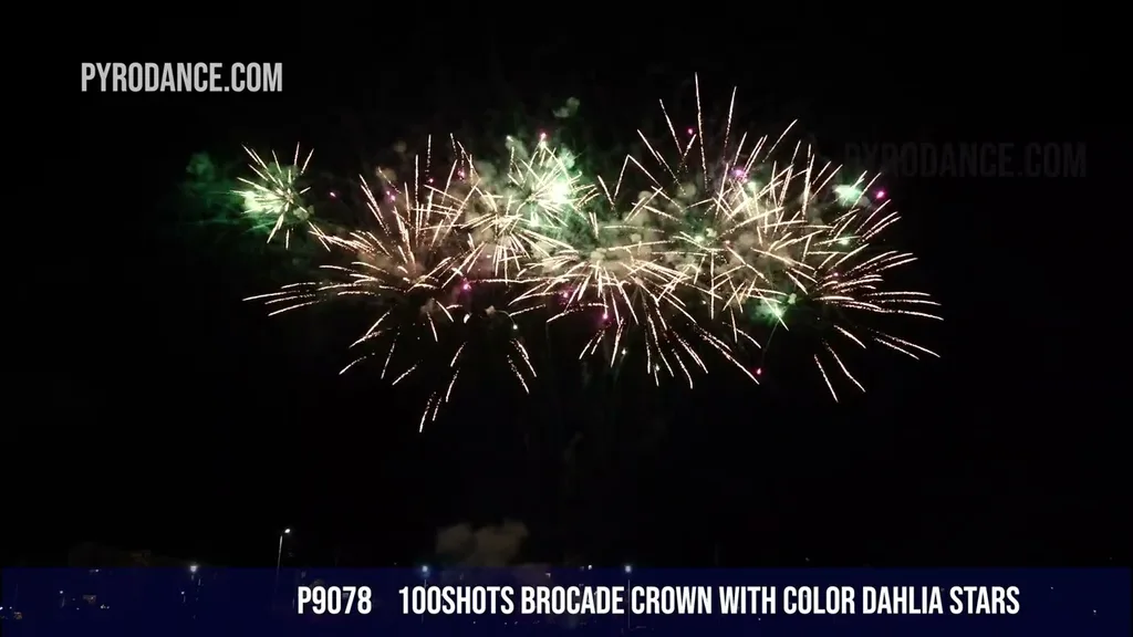 100Shots Brocade crown with color dahlia stars — Professional Cake