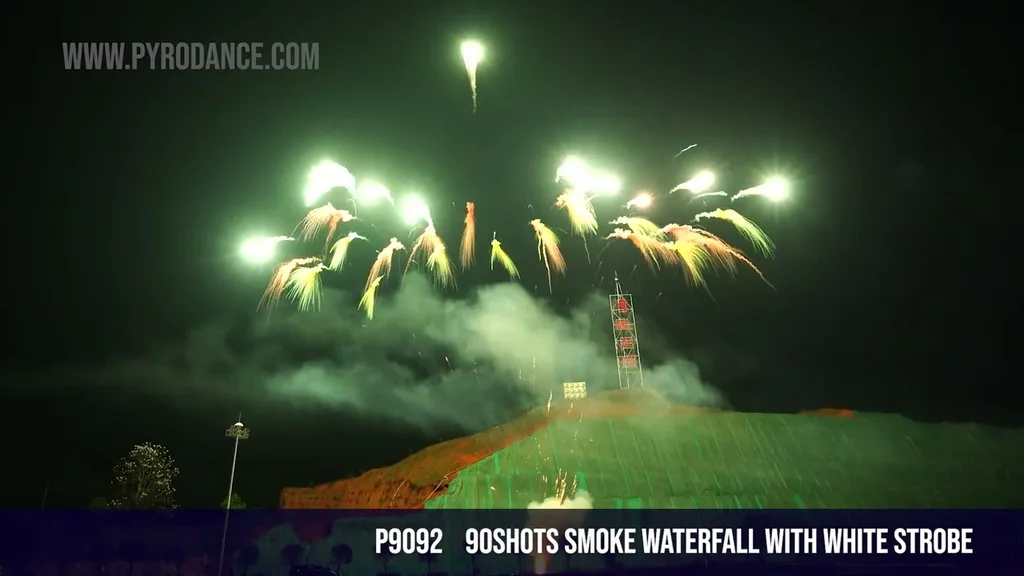 90Shots Smoke Waterfall with white strobe /12Seconds — Professional Cake