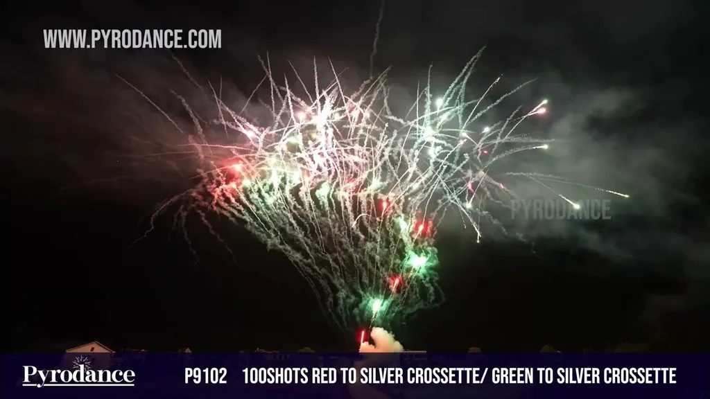 100Shots Red to Silver Crossette/ Green to Silver Crossette — Professional Cake