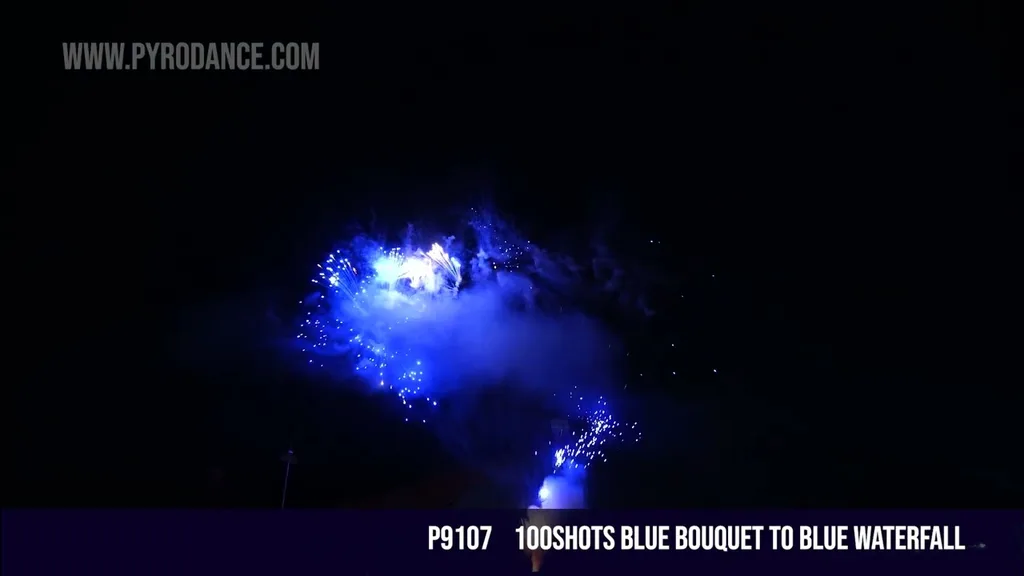 100Shots Blue Bouquet to Blue Waterfall — Professional Cake