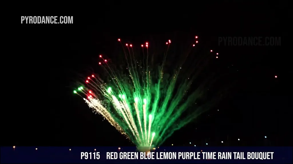 100Shots S Cake Red green blue lemon purple time rain tail bouquet — Professional Cake