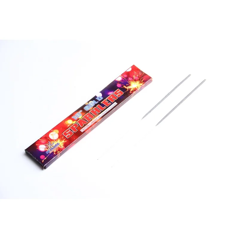 10" Gold Sparklers 8pcs Pack