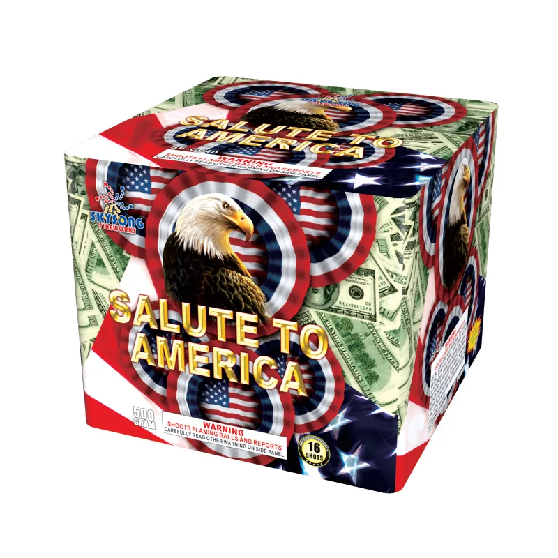 Salute to America 16Shots 1.5" — 500 Gram Cake