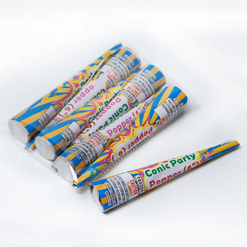 Conic Party Popper (6") — Party Poppers & Snap