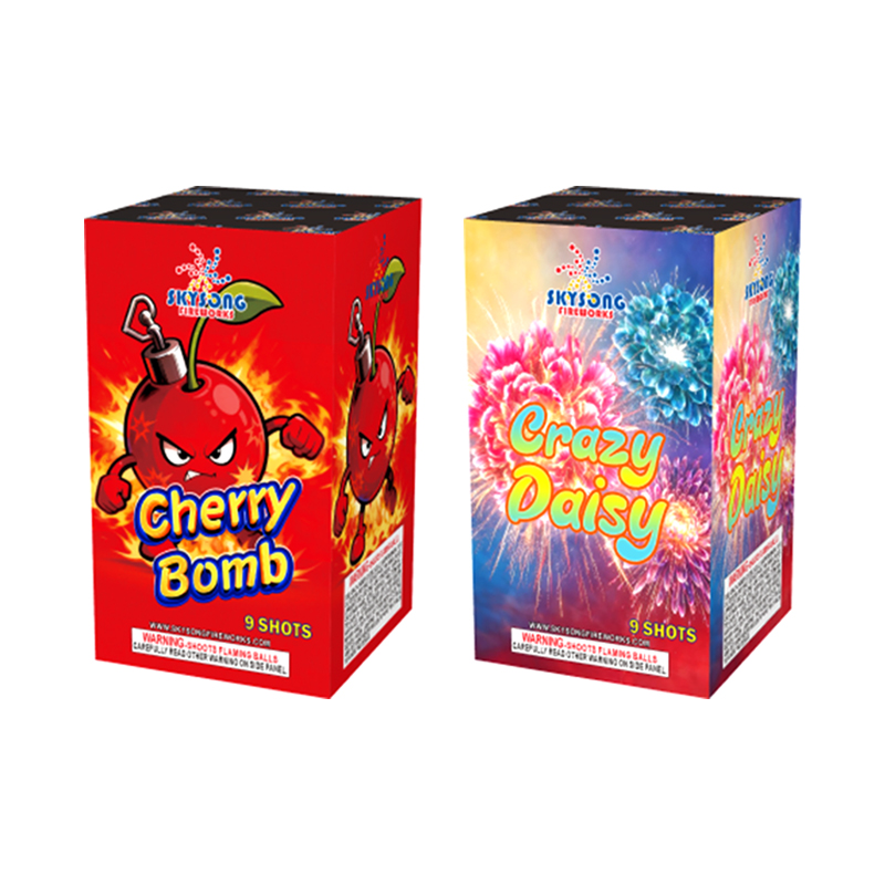Cherry Bomb/Crazy Daisy 9Shots — 200 Gram Cake