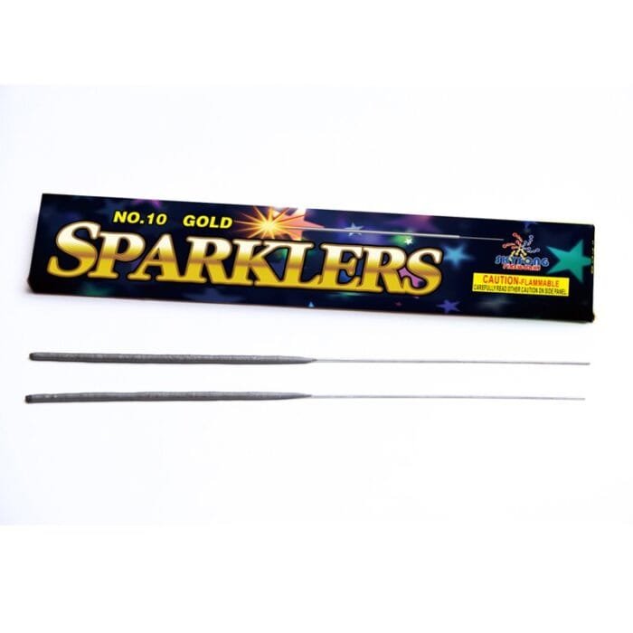 10" Gold Sparklers